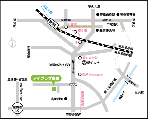 アイプラザ豊橋　地図