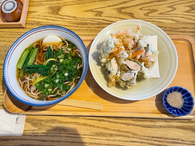 豊川市　鴨屋　そばととり天